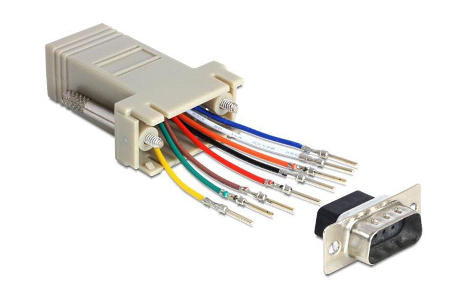 Delock Adapter RJ-45 - RS-232 DB9 (f-m) 0 m