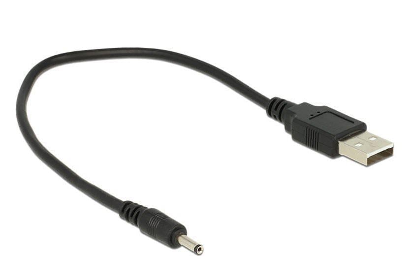 Delock USB-Stromkabel DC Hohlstecker 3/1.1mm USB A - DC 0.27 m