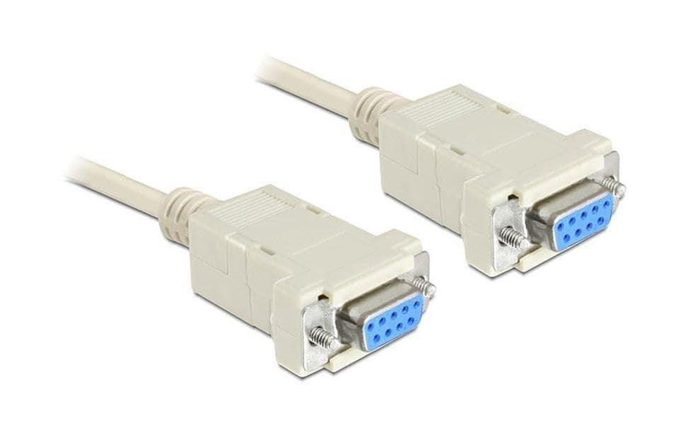 Delock Anschlusskabel RS-232 - RS-232 DB9 (f-f) Nullmodem 3 m