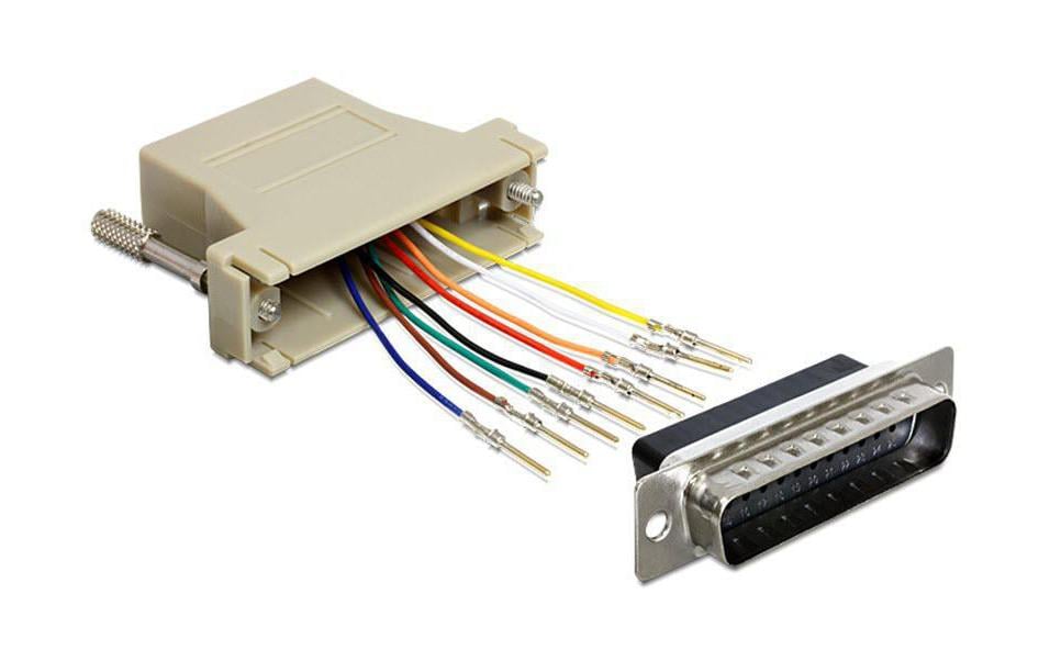 Delock Adapter RJ-45 - DB25 (f-m) 0 m