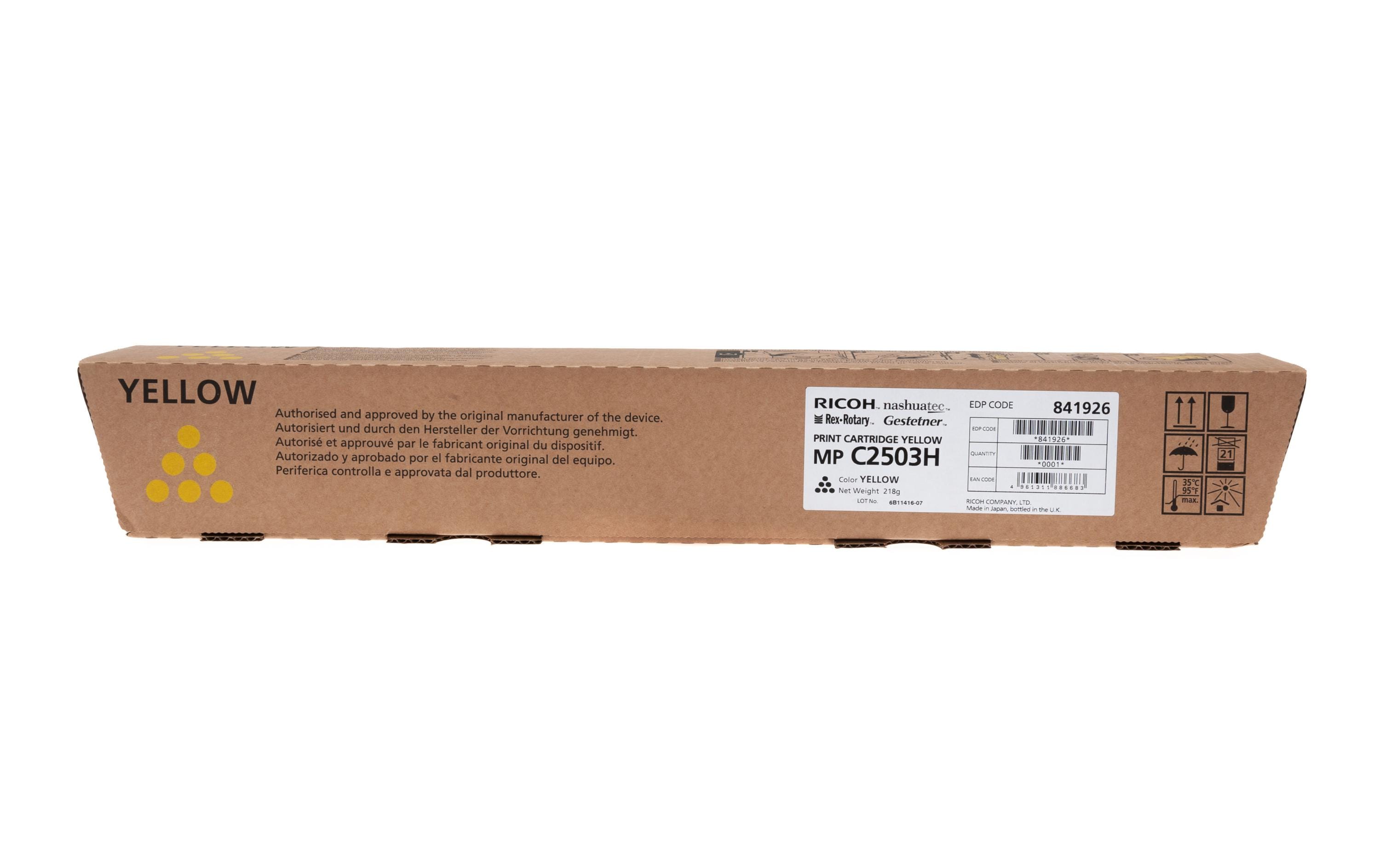 Ricoh Toner MP C2503 Yellow