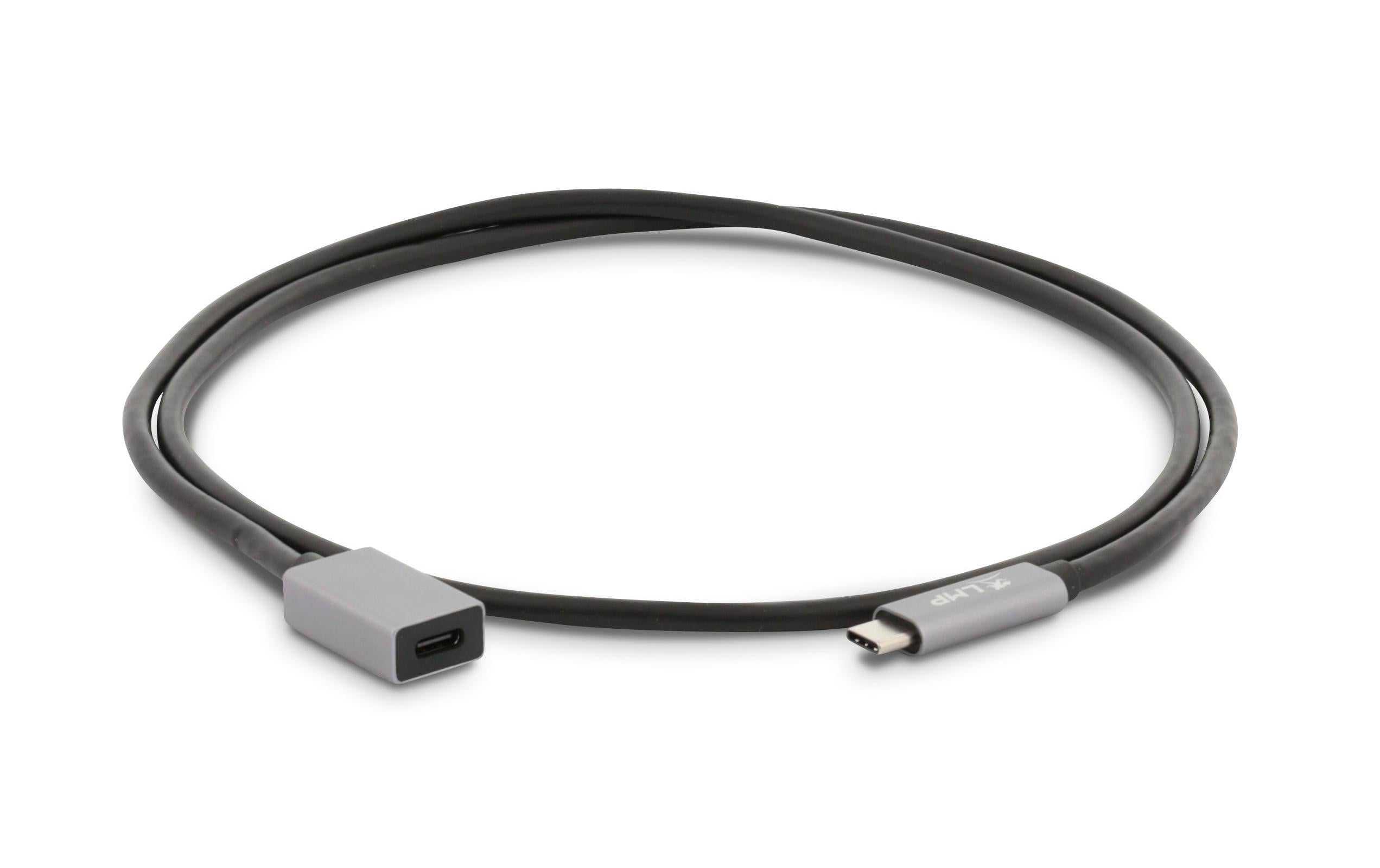LMP USB 3.1 Adapter USB-C – USB-C 1 m Verlängerung Spacegrau