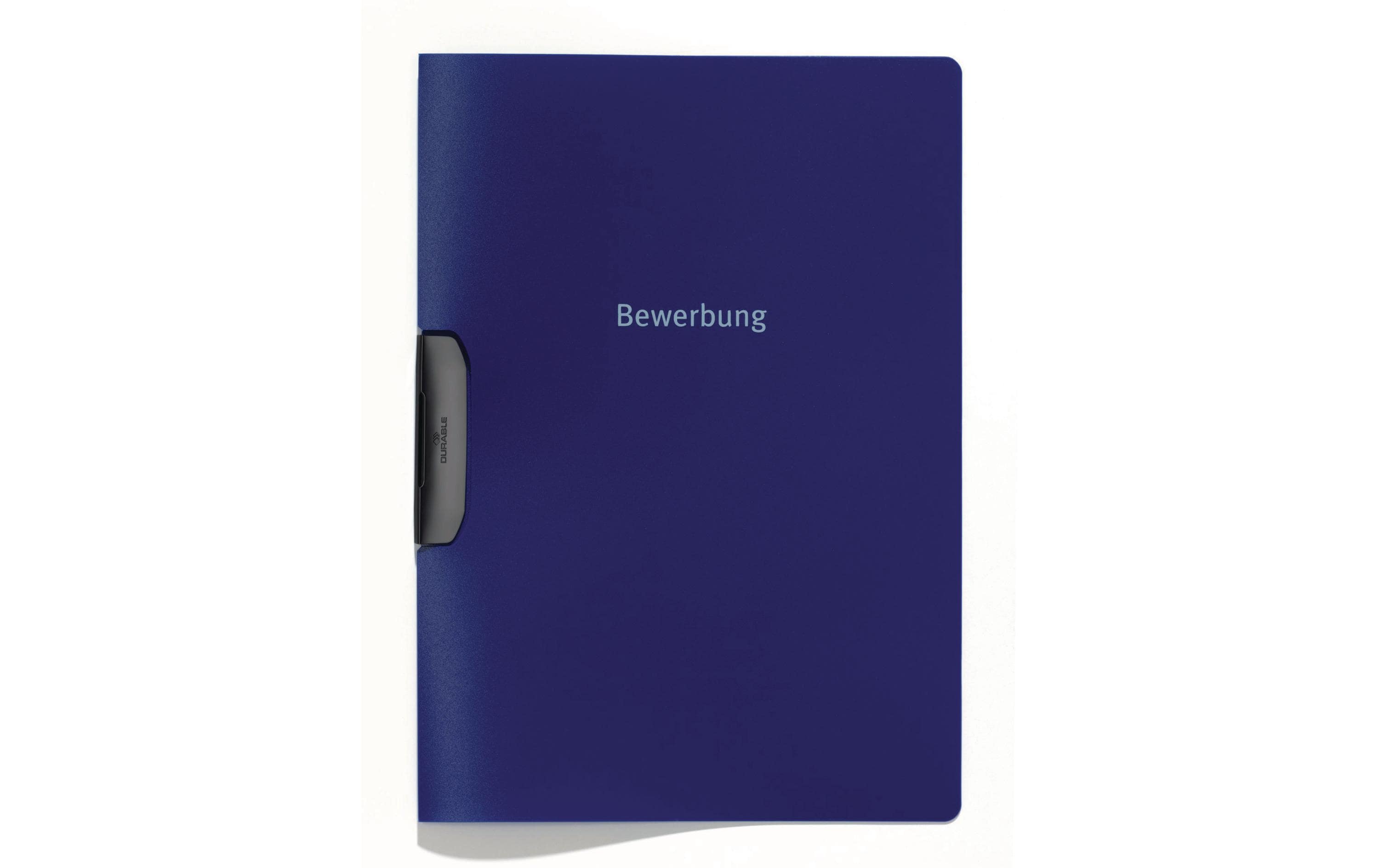 DURABLE Bewerbungsmappe Duraswing Job Blau, 5 Stück