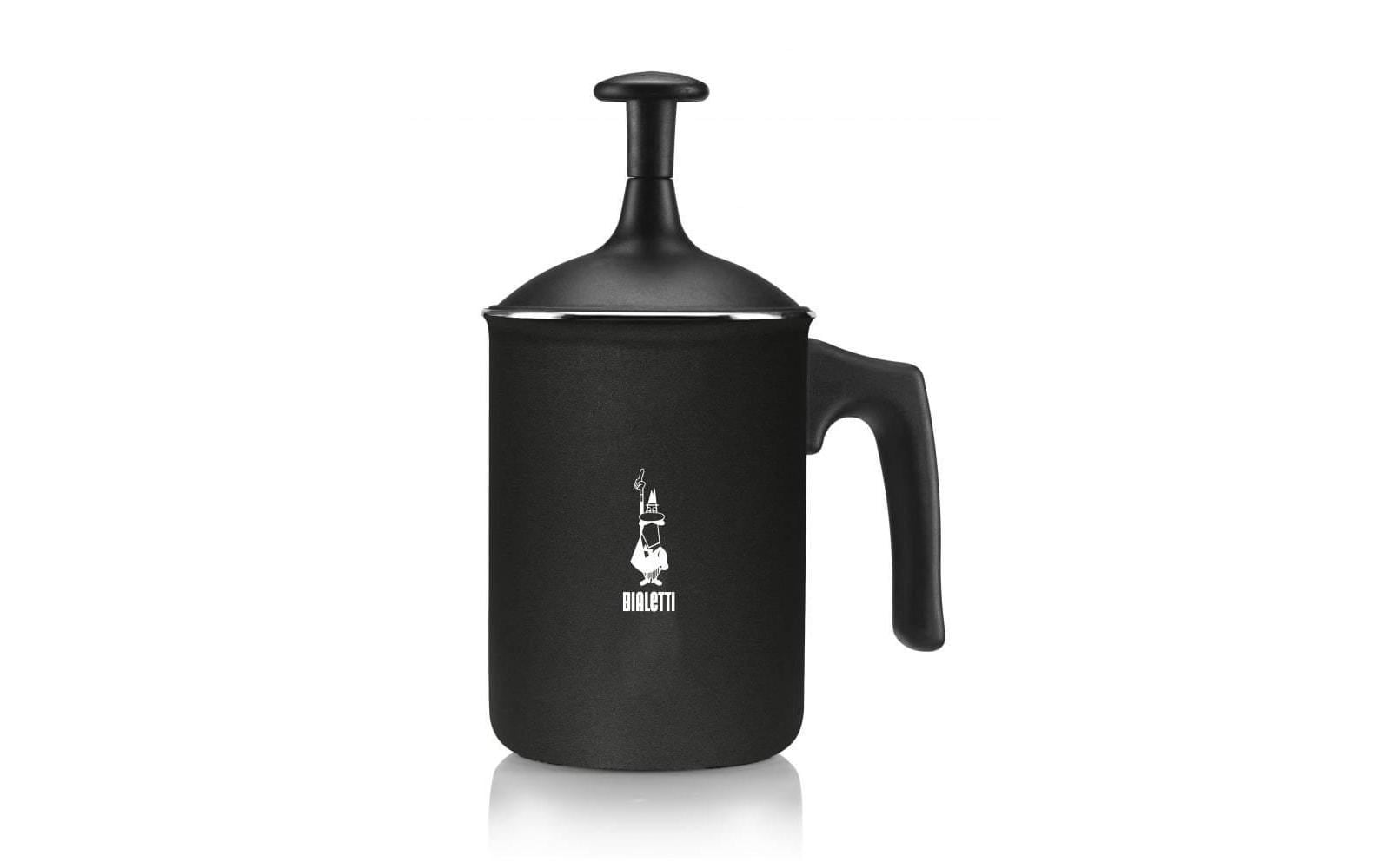 Bialetti Milchschäumer Tuttocrema 3 Tassen, Schwarz