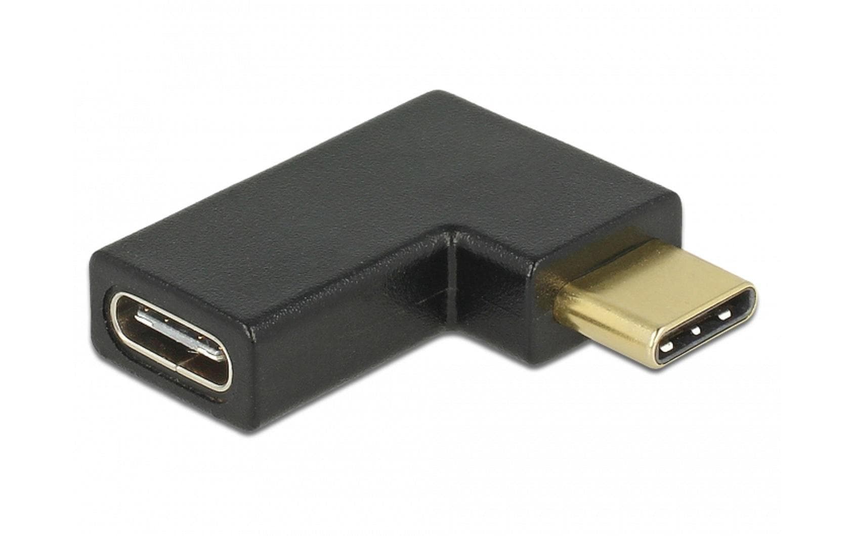 Delock USB 3.1 Adapter Gen2, 10Gbps, C-C, m-f  Links gewinkelt