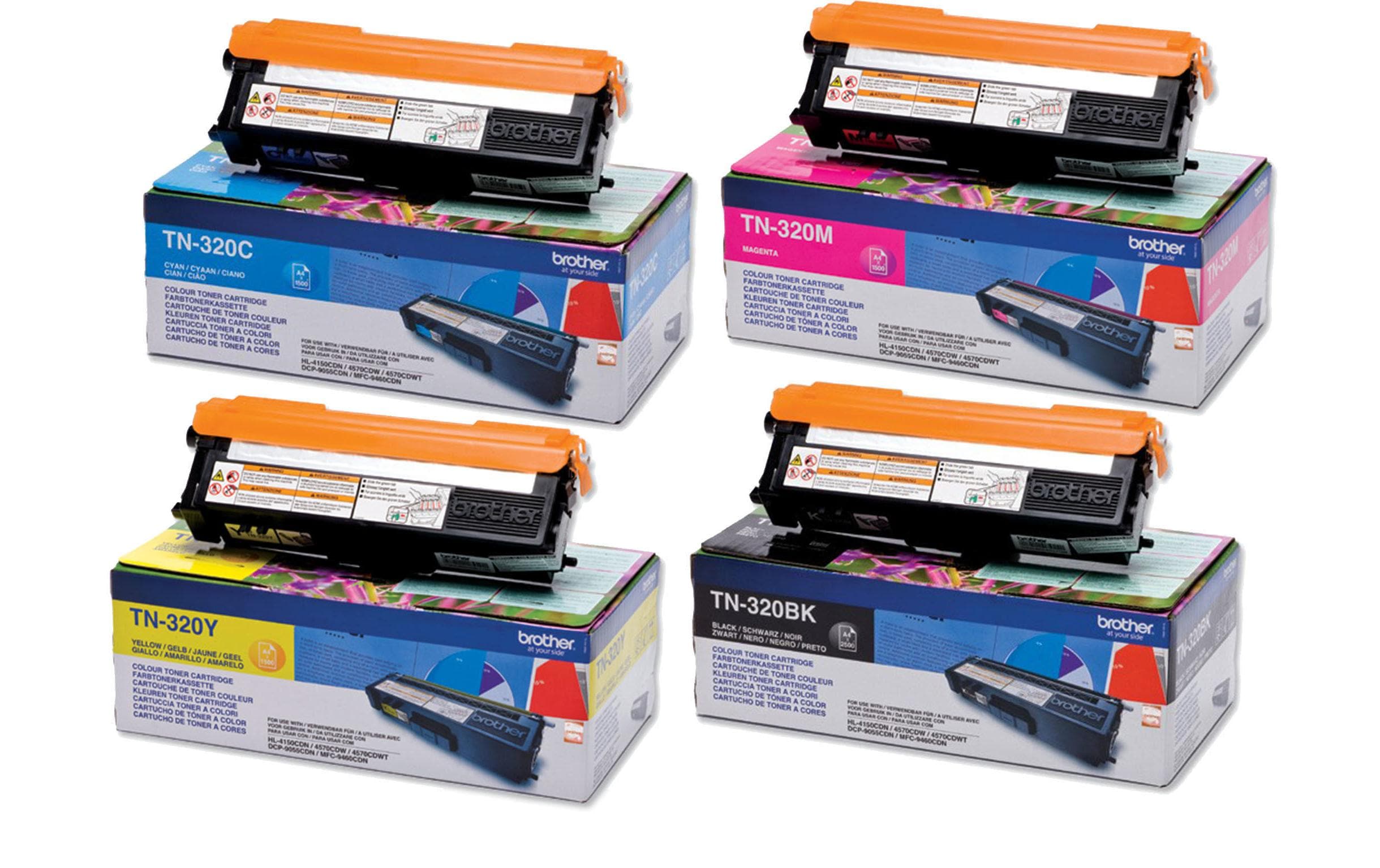 Brother Tonerset TN-320 Black/Cyan/Magenta/Yellow