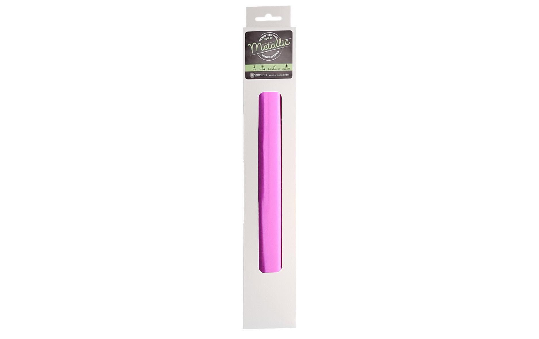 Chemica Aufbügelfolie Metallic Fuchsia