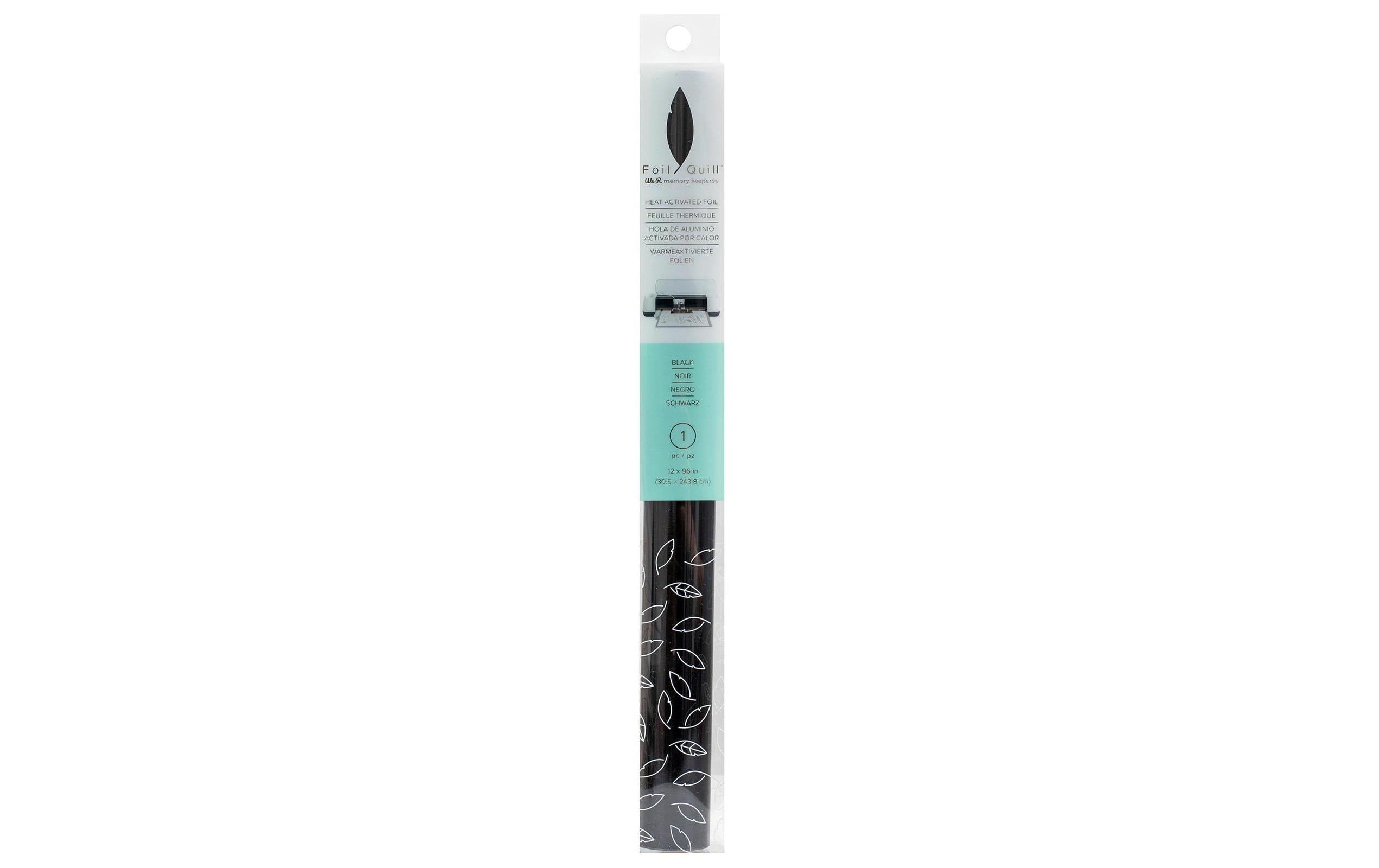 We R Memory Keepers Folie Foil Quill wärmeaktiviert, 1 Rolle, Schwarz