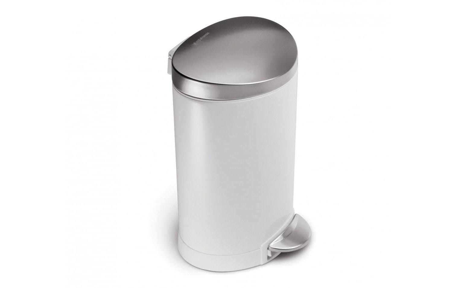 Simplehuman Treteimer CW1835CB 6 Liter, Weiss, fingerprint-proof