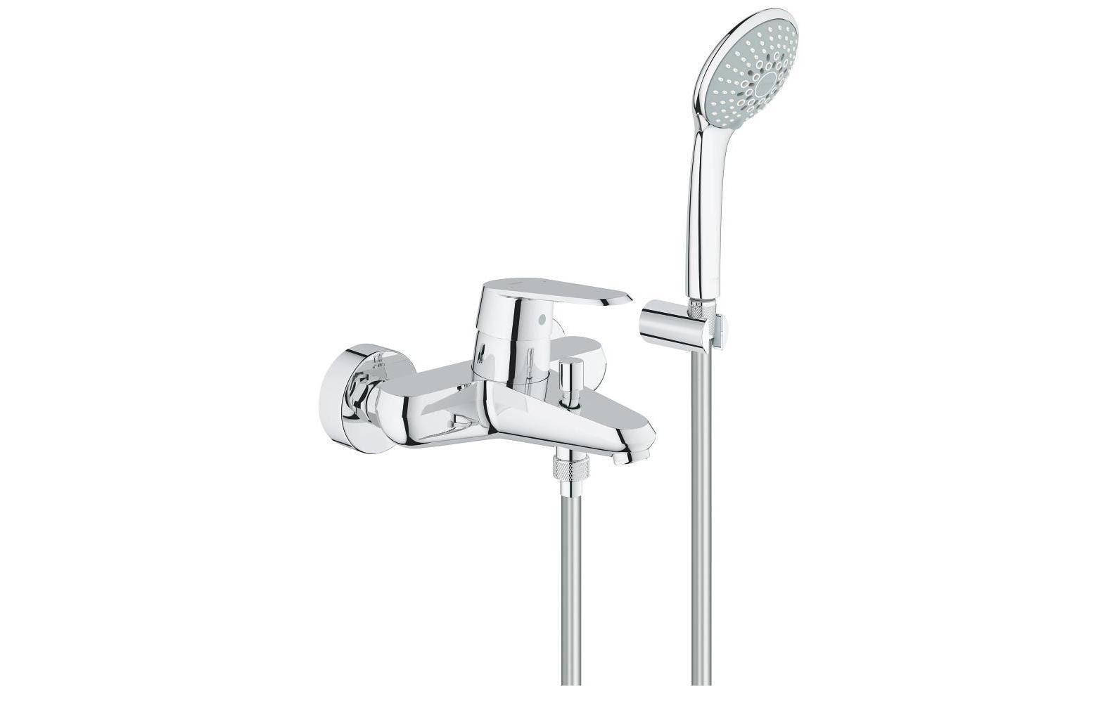 GROHE Badewannenarmatur Eurodisc Cosmopolitan 1/2, Chrom + Brause