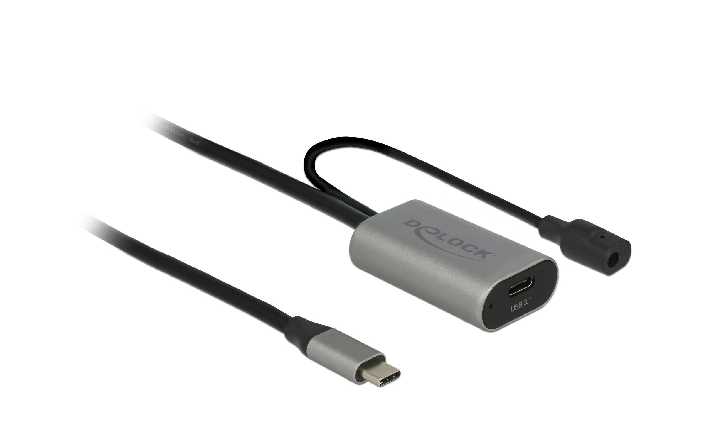 Delock USB 3.0-Verlängerungskabel aktiv USB C - USB C/Spezial 5 m