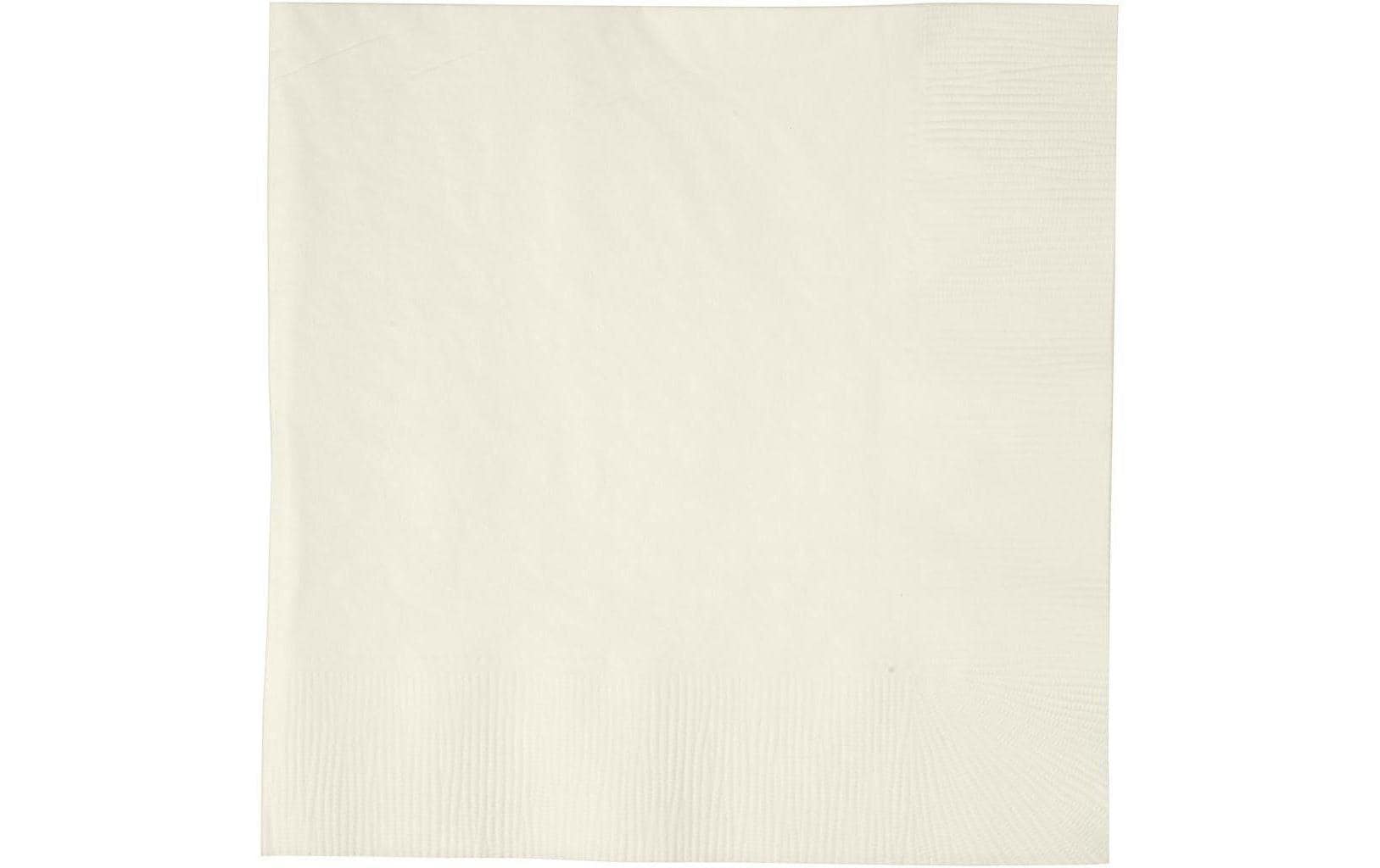 Creativ Company Papierservietten 33 cm x 33 cm, 20 Stück, Crème