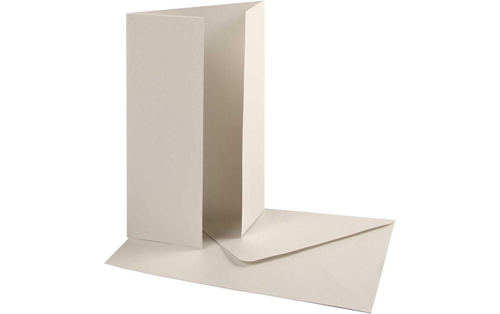 Creativ Company Blankokarte 10.5 x 15 cm Perlglanz, 10er Set