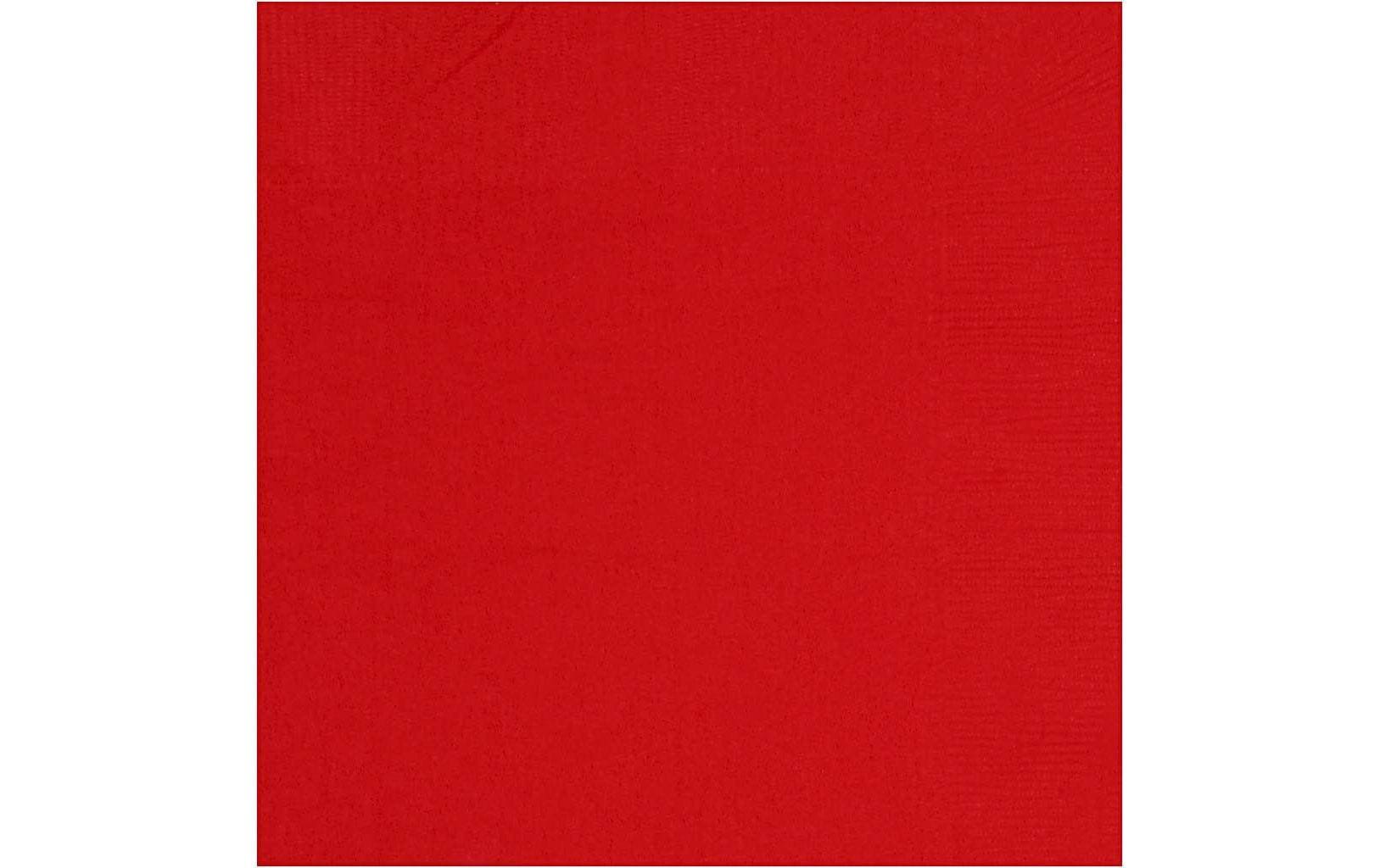 Creativ Company Papierservietten Rot 33 cm x 33 cm, 20 Stück, Rot