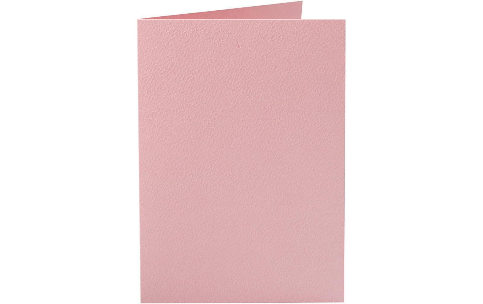 Creativ Company Blankokarte 10.5 x 15 cm ohne Couvert, Rosa