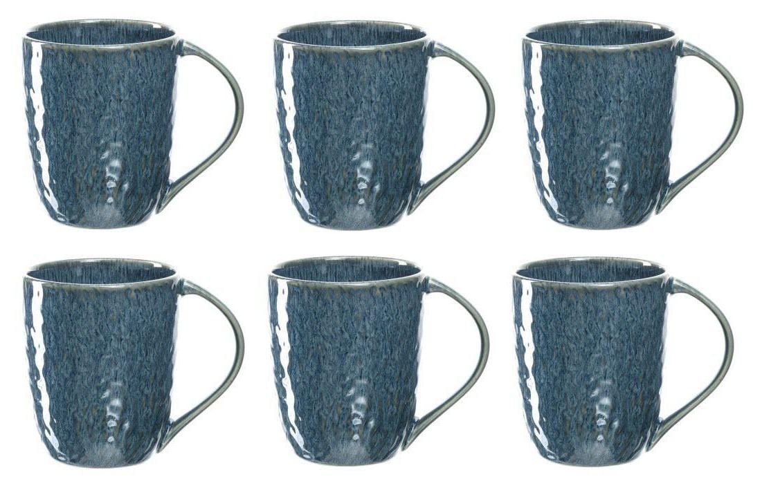 Leonardo Cappuccinotasse Matera 430 ml, 6 Stück, Blau