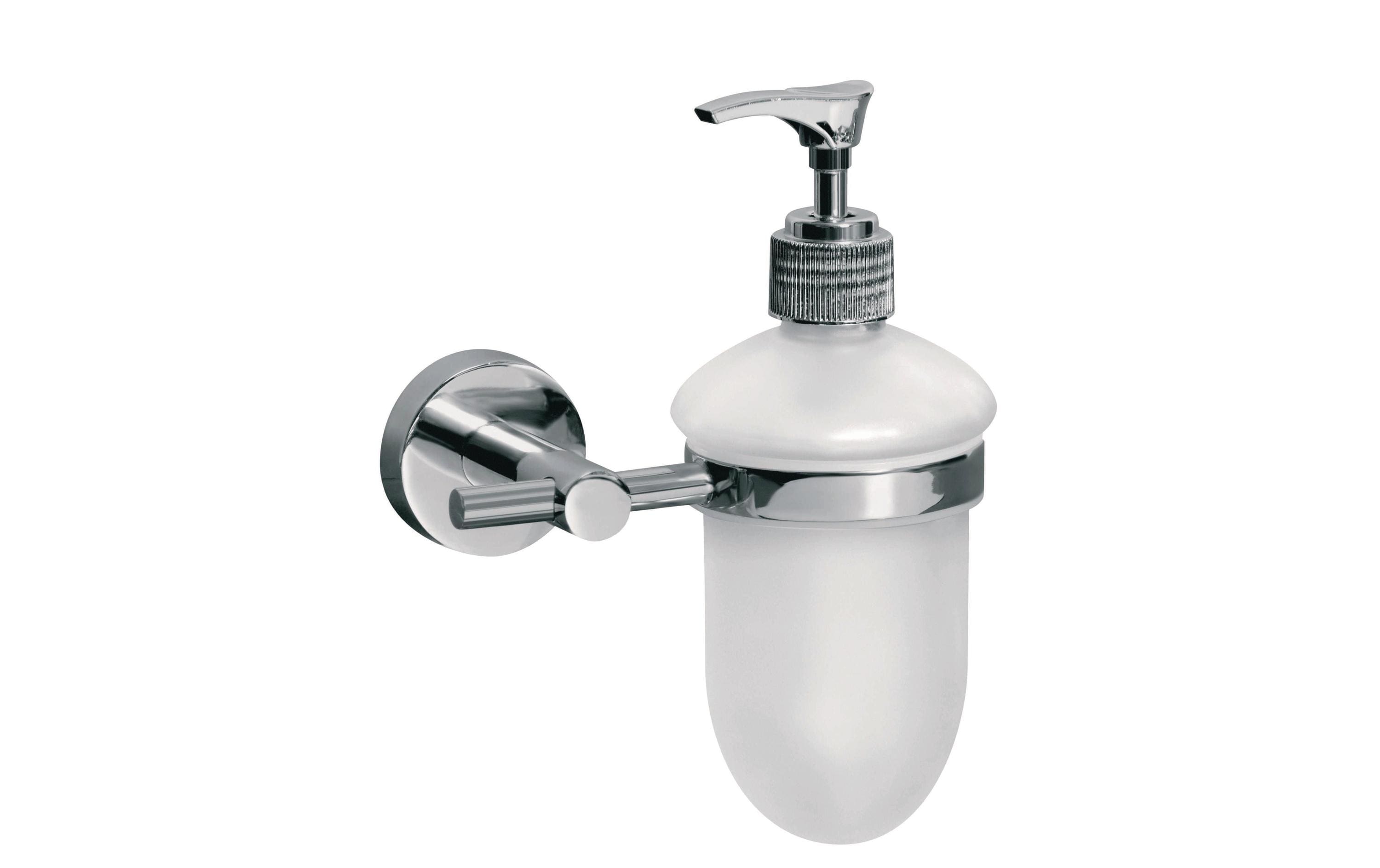 Sofia Wandseifenspender 300 ml, Weiss, Silber