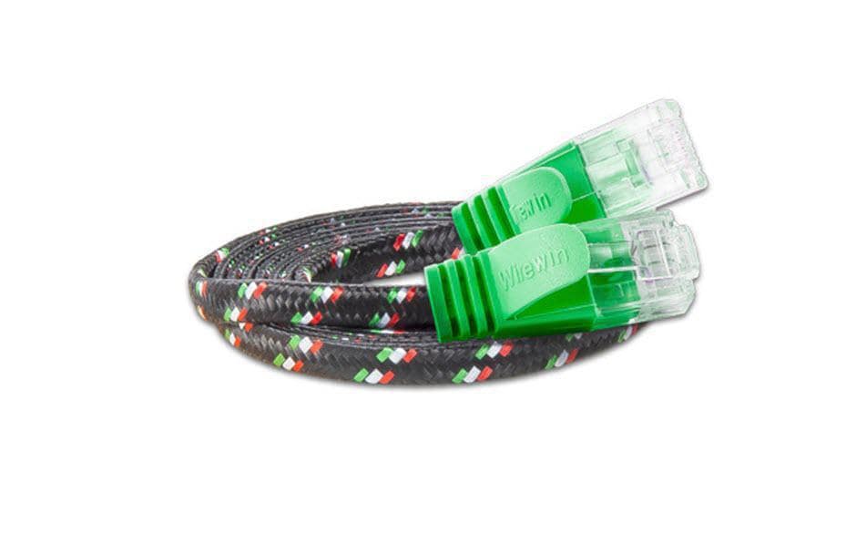 SLIM Slimpatchkabel RJ-45 - RJ-45, Cat 6, UTP, 5 m, Grün