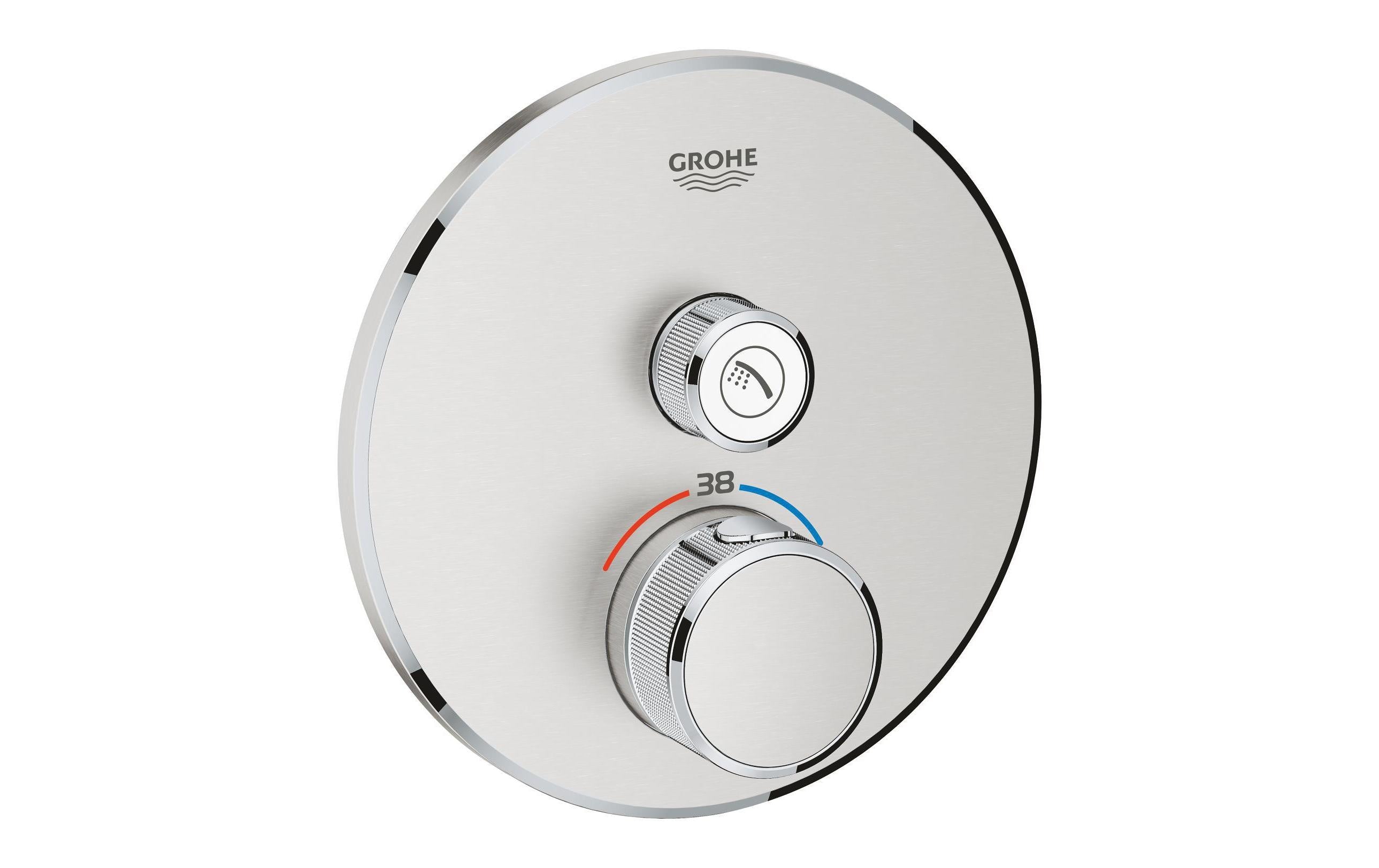 GROHE Duscharmatur Grohtherm SmartControl 43 mm, Supersteel