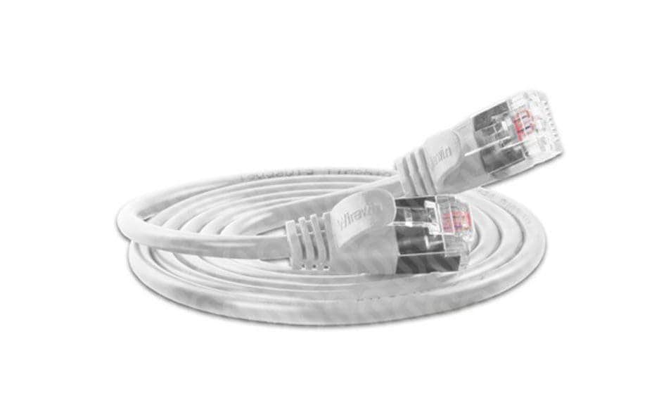 SLIM Slimpatchkabel RJ-45 - RJ-45, Cat 6, U/FTP, 7.5 m, Weiss