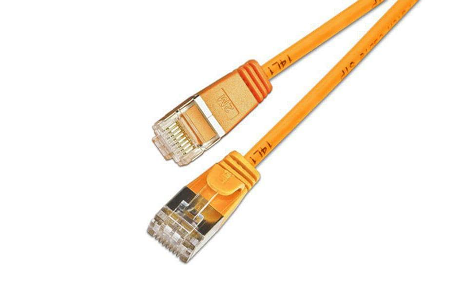 SLIM Slimpatchkabel RJ-45 - RJ-45, Cat 6, U/FTP, 10 m, Orange