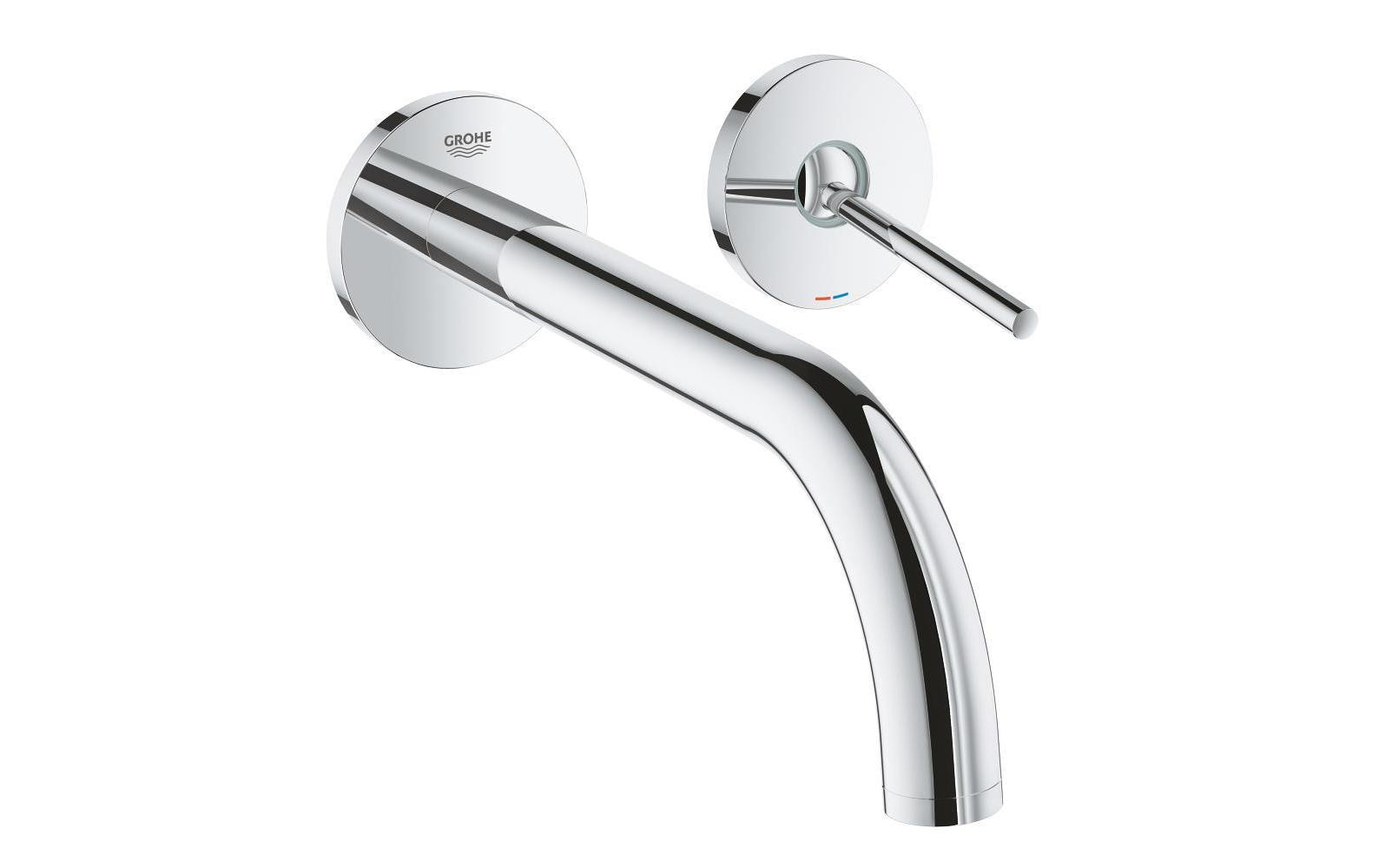 GROHE Lavaboarmatur Atrio Chrom, Wandmontage, Hebelgriff