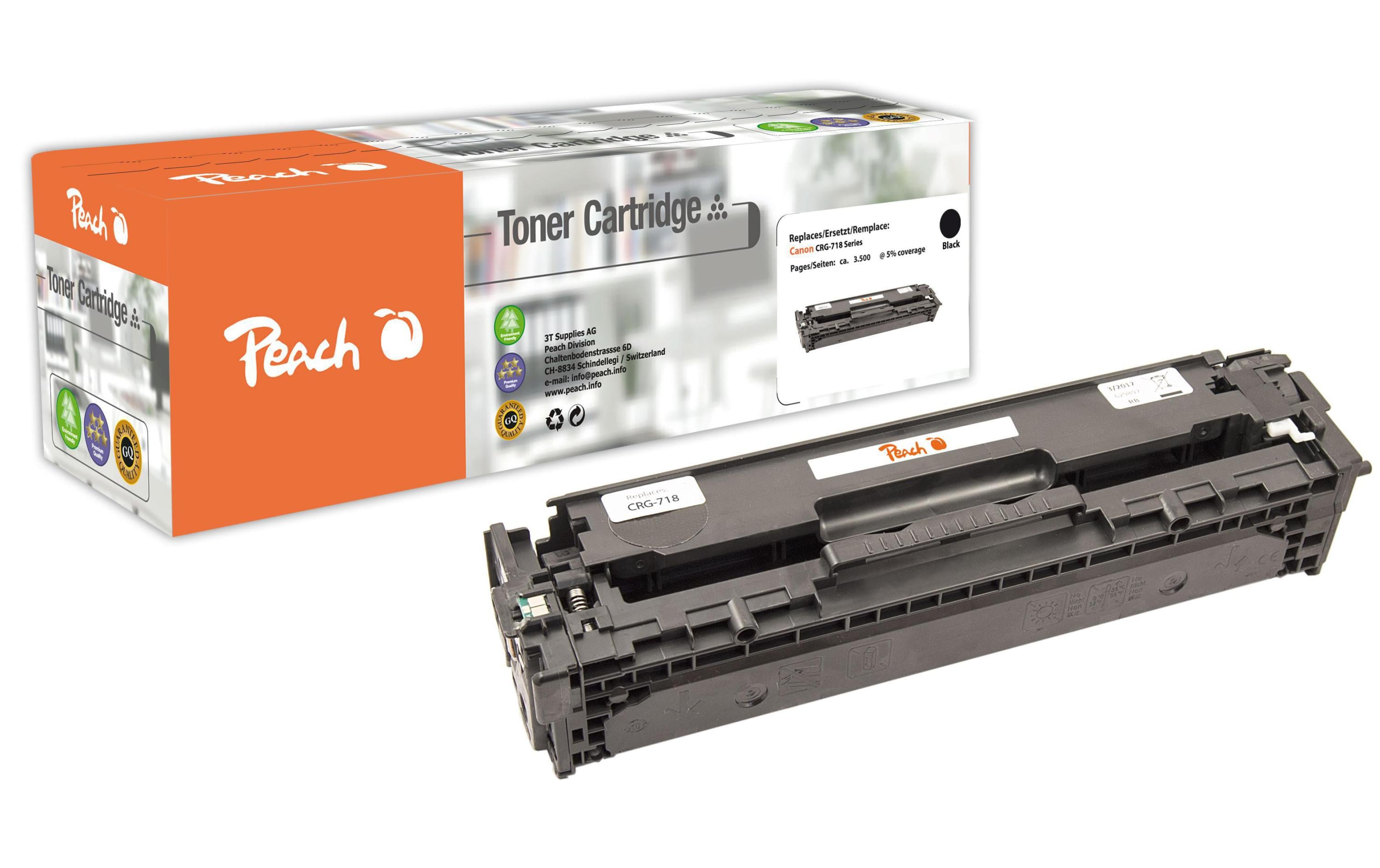 Peach Toner Canon CRG-718BK Black