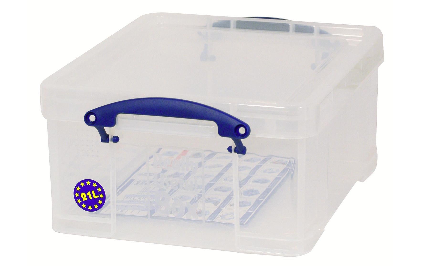 Really Useful Box Aufbewahrungsbox 21 Liter, Transparent