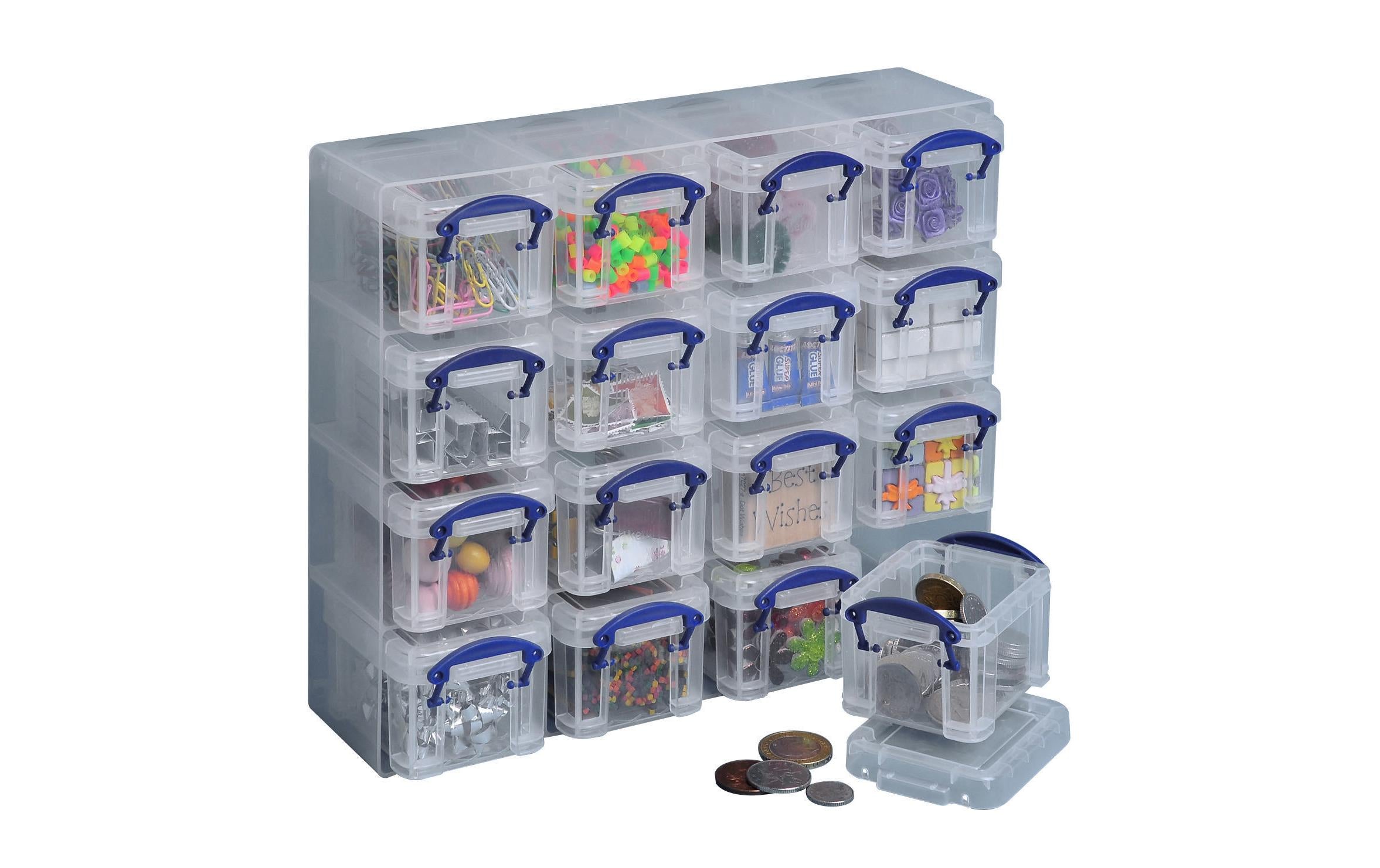 Really Useful Box Schubladenbox Set 0.14 l Transparent