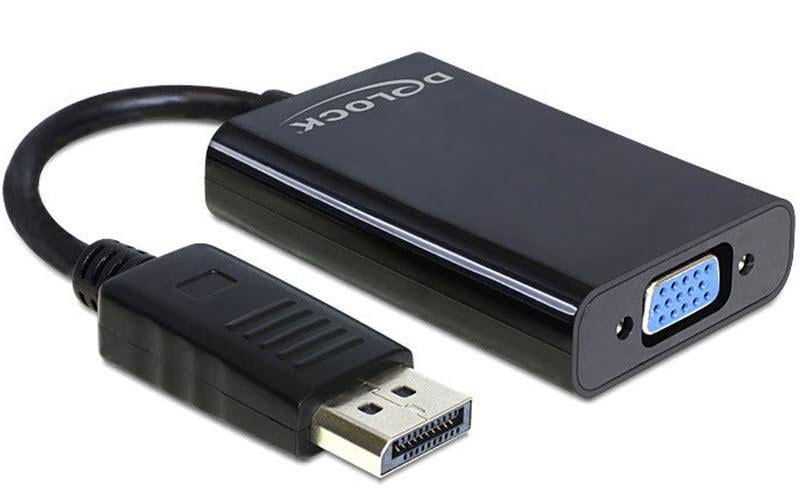 Delock Adapterkabel DP - VGA Schwarz