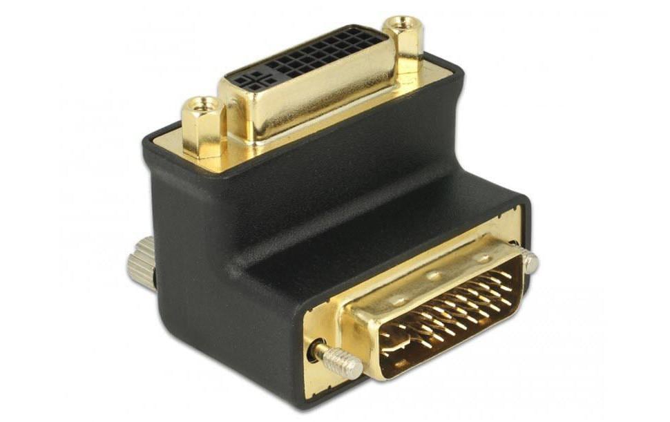 Delock Winkeladapter DVI-I, m-f DVI-I - DVI-I