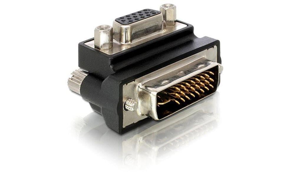 Delock Winkeladapter DVI-I - VGA  m-f