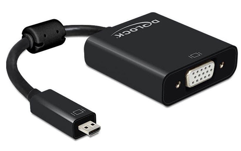 Delock Adapterkabel Micro-HDMI – VGA mit Audio