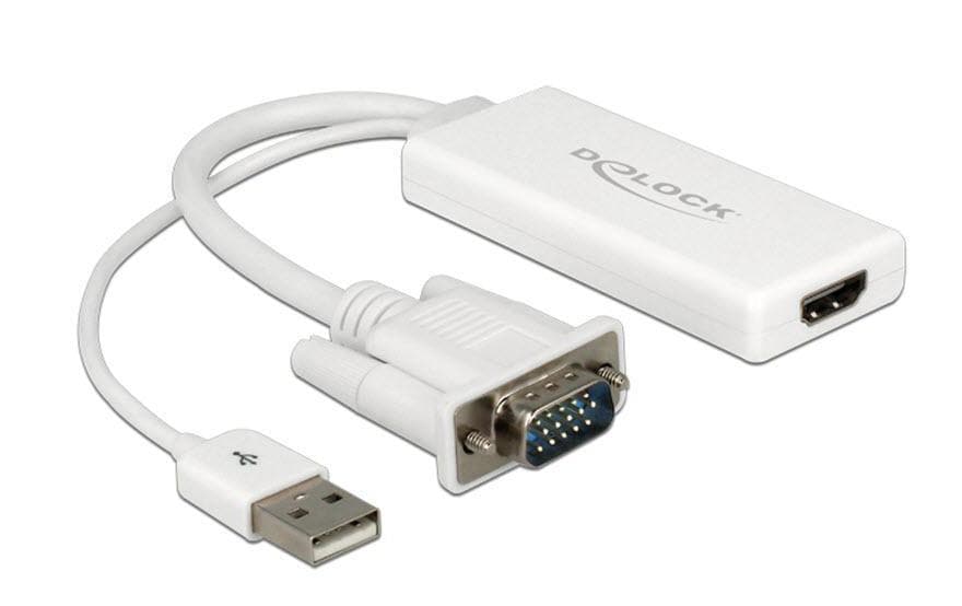 Delock Konverter mit USB-Audio, Weiss