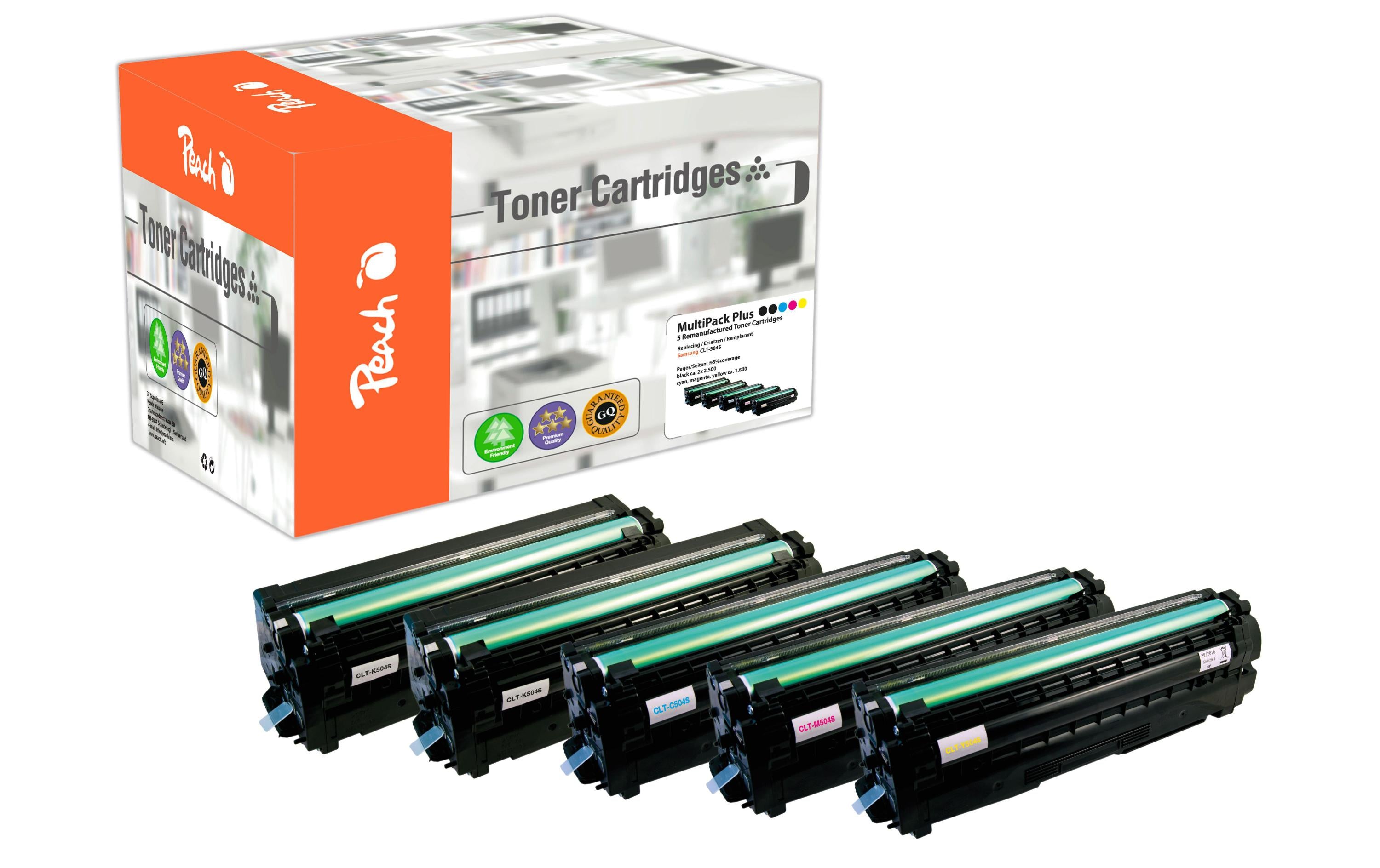 Peach Toner Samsung CLT-504S 2x Black, 1x Cyan, Magenta, Yellow