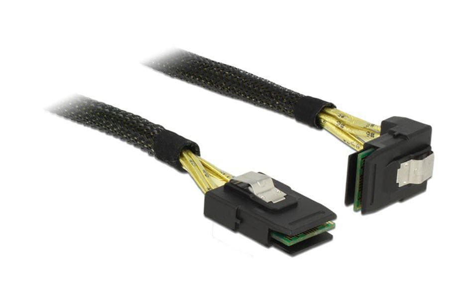 Delock SAS-Kabel SFF-8087-SFF-8087 gewinkelt, 50 cm