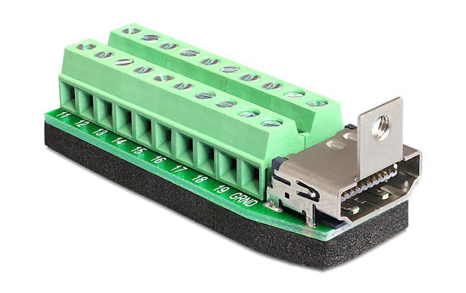 Delock Adapter HDMI f 22 Pin Terminalblock