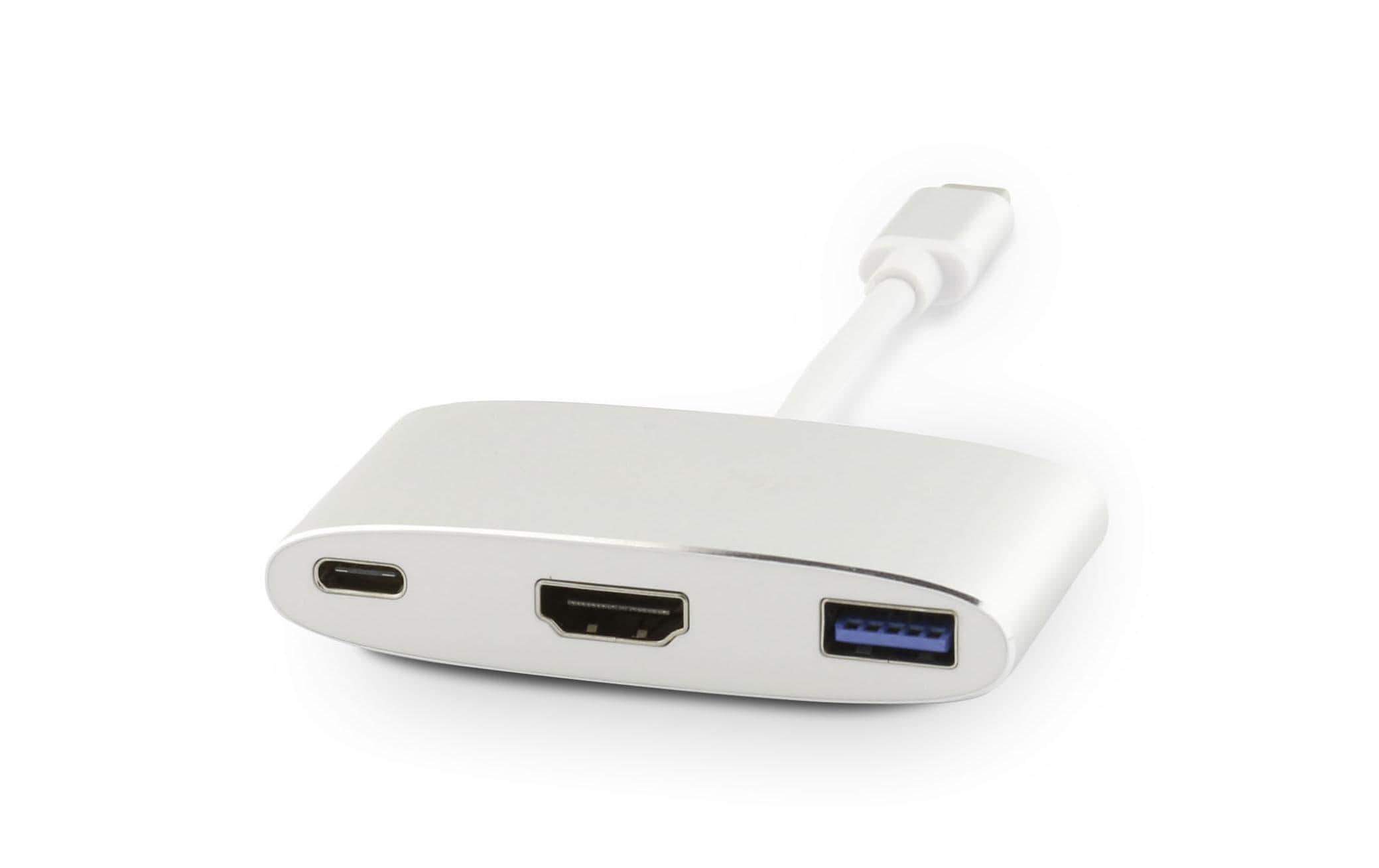 LMP Multiadapter USB-C – HDMI, USB 3.0 Silber