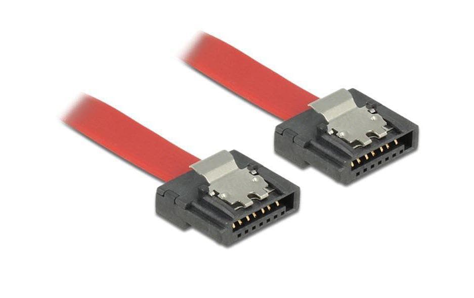 Delock SATA3-Kabel rot, Clip, flexibel, 30 cm