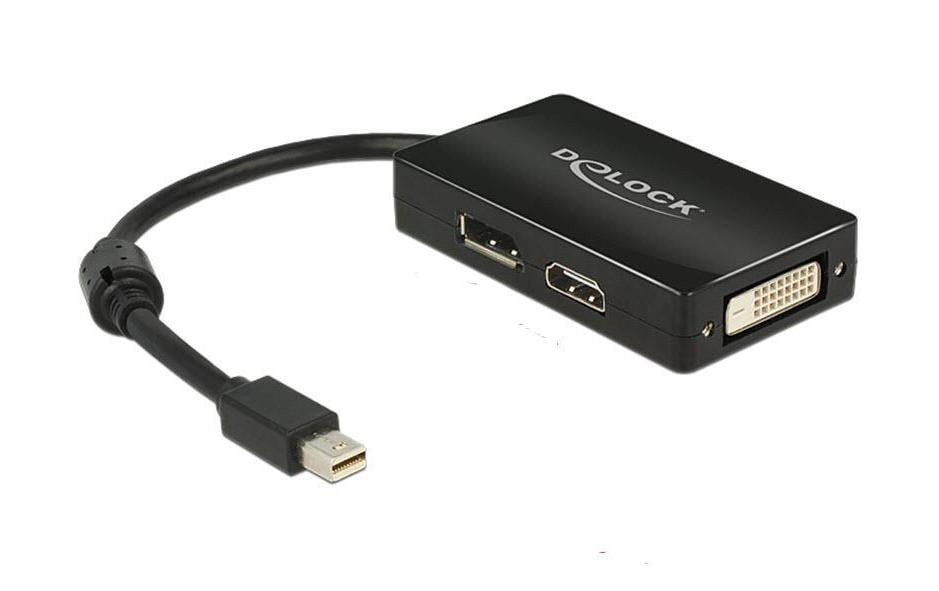 Delock Multiadapter Mini-DisplayPort – HDMI/DVI-D/DP