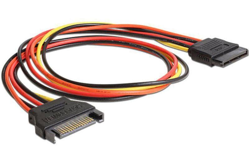 Delock Stromverlängerungskabel SATA 50 cm