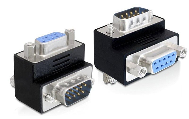 Delock Winkeladapter DB9 RS-232, f 270°
