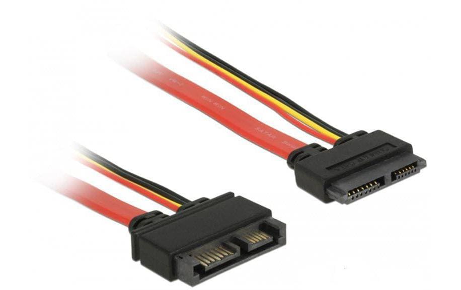 Delock Slim-SATA-Kabel rot, Verlängerung 30 cm