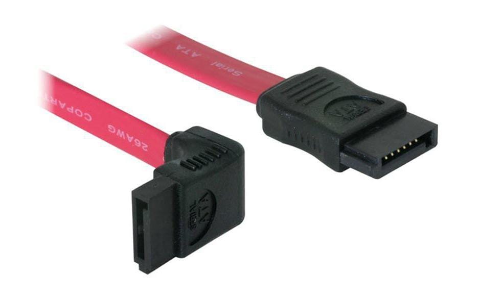 Delock SATA2-Kabel rot, gewinkelt, 30 cm