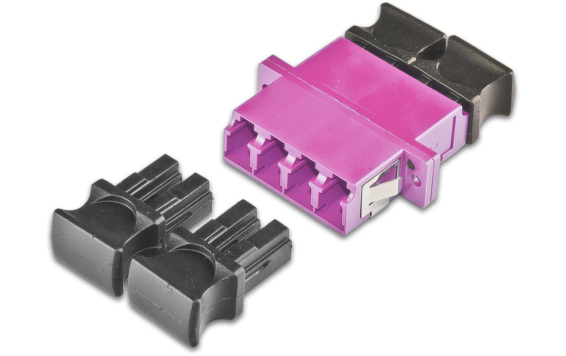 Lightwin LWL-Kupplung Multimode LC – LC, OM4, 4-Fasern