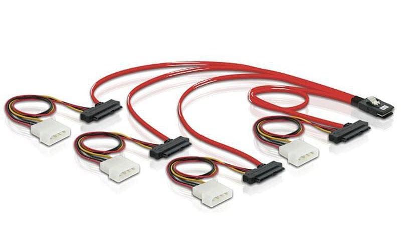 Delock SAS-Kabel SFF-8087 - 4x SFF-8482 50 cm