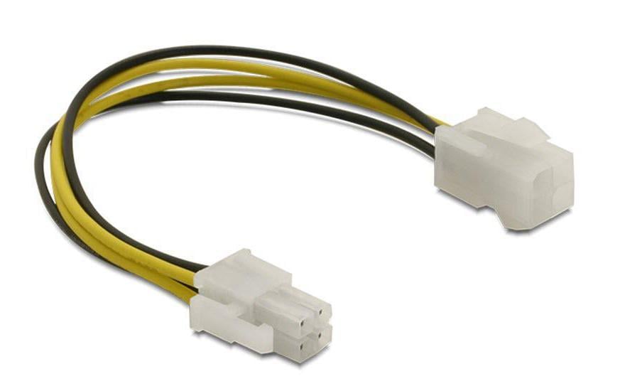 Delock Stromverlängerungskabel 4Pin - 4Pin CPU 15 cm