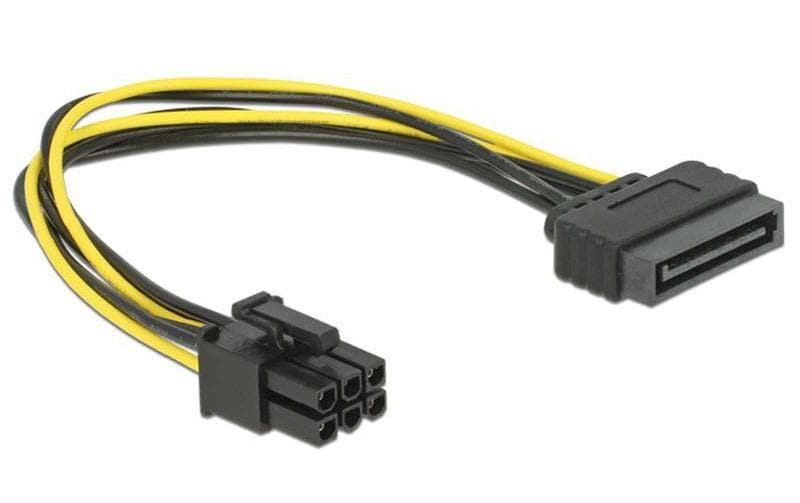 Delock Stromkabel 6Pin - SATA 20 cm