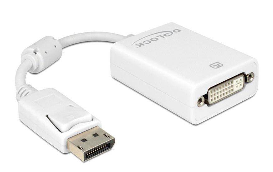 Delock Adapter Displayport - DVI-I Weiss