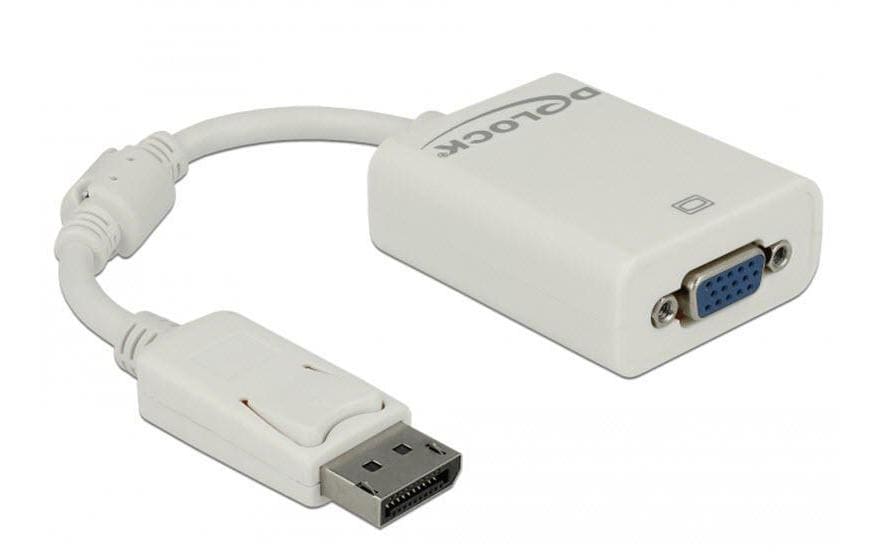 Delock Adapter Displayport - VGA Weiss